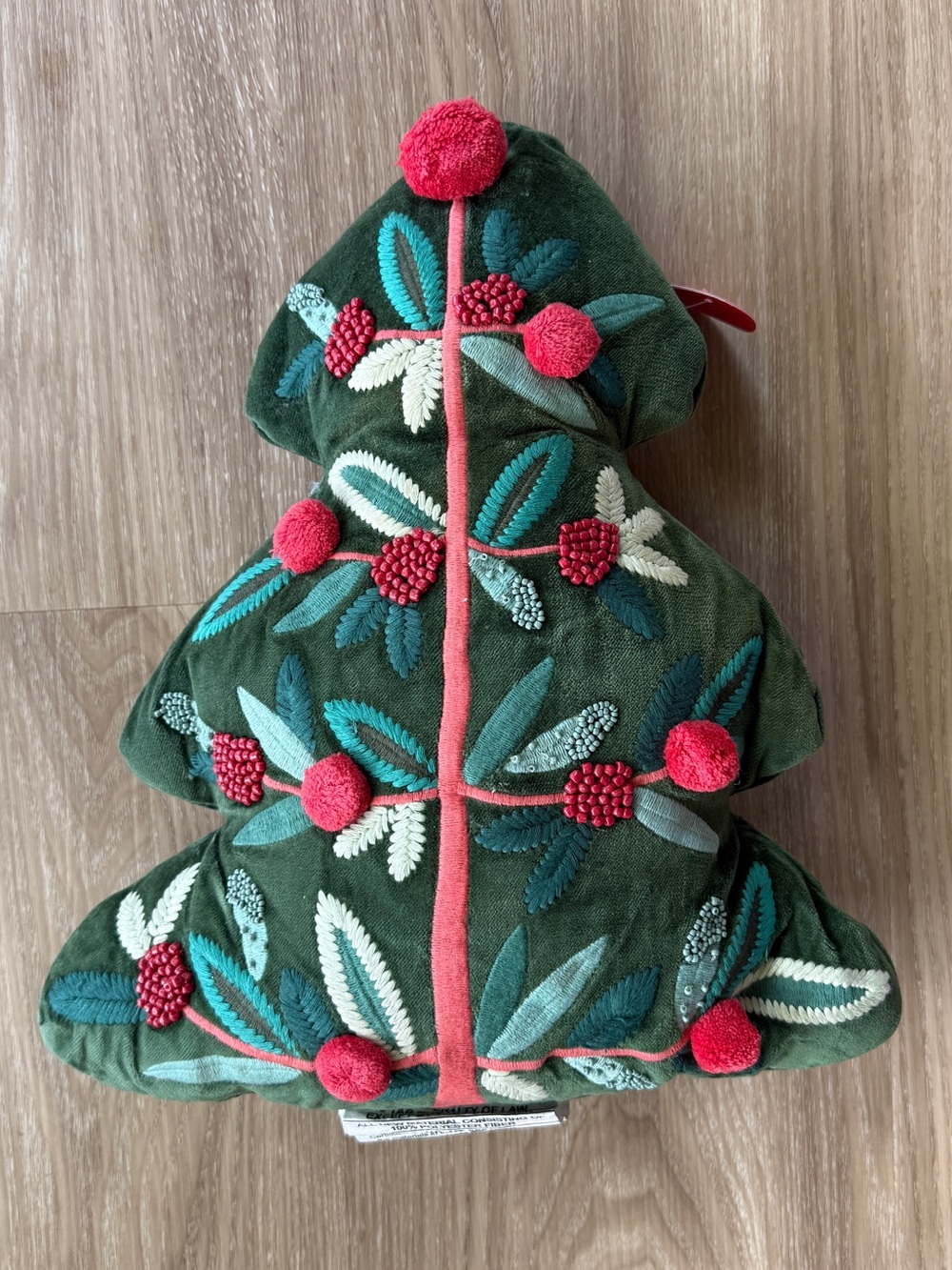 Target Embroidered Christmas Tree Pillow